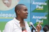 Federal Green party leader Annamie Paul answers questions during a press conference as she officially opens her campaign office in Toronto Centre, Thursday, July 22, 2021. THE CANADIAN PRESS/Cole Burston