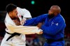 Shady El-Nahas of Canada, left and Jorge Fonseca of Portugal compete in one of the men's -100kg bronze medal Judo match of the 2020 Summer Olympics in Tokyo, Japan, Thursday, July 29, 2021. THE CANADIAN PRESS/AP/Vincent Thian