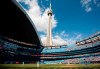 The CN Tower stands tall over the Toronto Blue Jays and Detroit Tigers MLB game in Toronto, Saturday, May 7, 2011.&nbsp; THE CANADIAN PRESS/Darren Calabrese