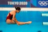 Pamela Ware of Canada competes in women's diving 3m springboard semifinal at the Tokyo Aquatics Centre at the Tokyo Summer Olympic Games, in Tokyo, Saturday, July 31, 2021. Coming off a solid performance in the preliminary round the day before, Ware's mistake in the fifth round of the three-metre springboard semifinal cost her a spot in the final, which was all but guaranteed after four rounds. THE CANADIAN PRESS/AP-Dmitri Lovetsky
