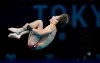 Nathan Zsombor-Murray of Canada competes in men's diving 10m platform preliminary at the Tokyo Aquatics Centre at the 2020 Summer Olympics, Friday, Aug. 6, 2021, in Tokyo, Japan. THE CANADIAN PRESS/AP/Dmitri Lovetsky