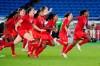 Canada runs on to the field after defeating Sweden in the penalty shoot-out in the women's soccer final during the summer Tokyo Olympics in Yokohama, Japan on Friday, August 6, 2021. THE CANADIAN PRESS/Frank Gunn