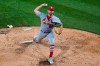 St. Louis Cardinals starting pitcher Adam Wainwright delivers during the fifth inning of the team's baseball game against the Pittsburgh Pirates in Pittsburgh, Wednesday, Aug. 11, 2021. (AP Photo/Gene J. Puskar)