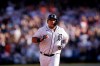 Detroit Tigers' Miguel Cabrera rounds second base on Jeimer Candelario's two-run home run to left field during the first inning of a baseball game against the Cleveland Indians, Saturday, Aug. 14, 2021, in Detroit. (AP Photo/Carlos Osorio)