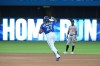 Toronto Blue Jays' Vladimir Guerrero Jr. rounds the bases after hitting a solo home run in the fourth inning of an American League baseball game against the Baltimore Orioles in Toronto on Monday, Aug. 30, 2021. THE CANADIAN PRESS/Jon Blacker