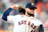 Houston Astros starting pitcher Lance McCullers Jr. throws against the Seattle Mariners during the first inning of a baseball game Monday, Sept. 6, 2021, in Houston. (AP Photo/David J. Phillip)