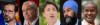 A composite image of five photographs show, from left to right, Bloc Quebecois Leader Yves-Francois Blanchet in Ottawa on Tuesday, June 1, 2021; Conservative Leader Erin O'Toole in St. John's, N.L. on Monday, July 26, 2021; Liberal Leader Justin Trudeau in Montreal, Thursday, Aug. 5, 2021; NDP Leader Jagmeet Singh in Ottawa on Wednesday, June 23, 2021, and Green Leader Annamie Paul in Toronto on Monday, July 19, 2021. THE CANADIAN PRESS/Sean Kilpatrick, Paul Daly, Graham Hughes, Chris Young