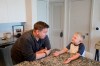 Associated Press investigative reporter James LaPorta and his son Joel, 5, sit at their home, Tuesday, Sept. 7, 2021, in Boca Raton, Fla. LaPorta recalls a boy he encountered in Afghanistan back in 2013 while serving as a Marine. (AP Photo/Marta Lavandier)