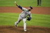 Kansas City Royals relief pitcher Joel Payamps throws a pitch to the Baltimore Orioles during the eighth inning of baseball game, Wednesday, Sept. 8, 2021, in Baltimore. (AP Photo/Julio Cortez)