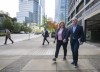 Conservative Leader Erin O'Toole and his wife Rebecca walk to a campaign announcement in Vancouver on Sunday, Sept. 11, 2021. Canadians will vote in a federal election Sept. 20. THE CANADIAN PRESS/Frank Gunn