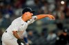 New York Yankees' Nestor Cortes Jr. delivers a pitch during the first inning of a baseball game against the Texas Rangers, Monday, Sept. 20, 2021, in New York. (AP Photo/Frank Franklin II)
