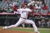 Los Angeles Angels pitcher Shohei Ohtani throws to home plate during the first inning of a baseball game against the Seattle Mariners, Sunday, Sept. 26, 2021, in Anaheim, Calif. (AP Photo/Michael Owen Baker)