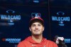 St. Louis Cardinals third baseman Nolan Arenado listens to a question during a baseball news conference in Los Angeles, Tuesday, Oct. 5, 2021. The Cardinals play the Los Angeles Dodgers in wild card playoff game on Wednesday. (AP Photo/Kyusung Gong)