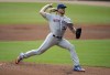 FILE - New York Mets pitcher Noah Syndergaard works against the Atlanta Braves in the first inning of a baseball game, Sunday, Oct. 3, 2021, in Atlanta. In a deal announced late Tuesday, Nov. 16, 2021, right-hander Syndergaard has agreed to terms on a $21 million, one-year deal with the Los Angeles Angels, leaving the New York Mets for a lucrative fresh start on the West Coast. (AP Photo/Ben Margot, File)
