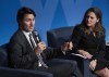 Deputy Prime Minister and Finance Minister Chrystia Freeland looks on as Canadian Prime Minister Justin Trudeau responds to a question during a forum at the Wilson Center, Wednesday, November 17, 2021 in Washington, D.C. THE CANADIAN PRESS/Adrian Wyld