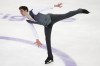 Georgia's Morisi Kvitelashvili performs in the men free skating program during the ISU Grand Prix of Figure Skating Rostelecom Cup in Sochi, Russia, Saturday, Nov. 27, 2021. (AP Photo/Alexander Zemlianichenko)