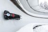Cynthia Appiah and Dawn Richardson Wilson from Canada speed down the track during the women's two-women bobsleigh World Cup race in Igls, near Innsbruck, Austria, Sunday, Nov. 28, 2021.&nbsp;Canada won bronze in the monobob and four-man races Saturday at the Winterberg World Cup bobsled competition. THE CANADIAN PRESS/AP-Lisa Leutner