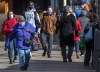 Pedestrians stroll along Spring Garden Road in Halifax on Thursday, Nov. 19, 2020. THE CANADIAN PRESS/Andrew Vaughan