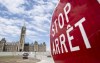 The front lawn of the Parliament buildings is shown in Ottawa, Tuesday, June 30, 2020. Parliament Hill security is preparing for up to 10,000 protesters to set up camp in downtown Ottawa this weekend pushing back against lockdowns and vaccination mandates.THE CANADIAN PRESS/Adrian Wyld