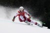 Austria's Cornelia Huetter competes during an alpine ski, women's World Cup downhill training session in Garmish Partenkirchen, Germany, Friday, Jan. 28, 2022. (AP Photo/Marco Tacca)