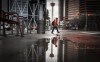 A pedestrian walks through downtown Calgary on Dec. 9, 2020. In Canada's largest oil and gas producing province, investors who have been made wealthy by the energy sector are starting to open their pockets to a budding local tech industry. THE CANADIAN PRESS/Jeff McIntosh