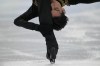 Donovan Carrillo, of Mexico, competes during the men's short program figure skating competition at the 2022 Winter Olympics, Tuesday, Feb. 8, 2022, in Beijing. (AP Photo/Bernat Armangue)