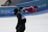 Birk Ruud of Norway celebrates after the men's freestyle skiing big air finals of the 2022 Winter Olympics, Wednesday, Feb. 9, 2022, in Beijing. (AP Photo/Jae C. Hong)