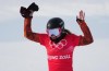 Canada's Meryeta Odine celebrates her bronze medal in the women's snowboard cross final at the 2022 Beijing Winter Olympics in Zhangjiakou, China on Wednesday, Feb. 9, 2022. THE CANADIAN PRESS/Sean Kilpatrick