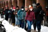 Ottawa City Councillor for Somerset Ward Catherine McKenney participates in a “community safety walk” with Centretown residents in reaction to a protest against COVID-19 restrictions in Ottawa that is continuing into its second week, on Friday, Feb. 4, 2022. THE CANADIAN PRESS/Justin Tang