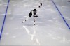 Erin Jackson of the United States skates during a speedskating practice session at the 2022 Winter Olympics, Wednesday, Feb. 9, 2022, in Beijing. (AP Photo/Gerald Herbert)