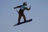 Lucile Lefevre of France competes during the women's snowboard big air qualifications of the 2022 Winter Olympics, Monday, Feb. 14, 2022, in Beijing. (AP Photo/Jae C. Hong)