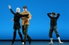 Ukrainian manager of the Kyiv City Ballet company, Ivan Kozlov, second from left, gives indications to a dancer during a rehearsal at the Theatre de Chatelet, in Paris, Tuesday, March 8, 2022. The Kyiv City Ballet danced to a full house in Paris for the last show of a French tour that has left the company stranded after the war broke out in Ukraine. They described being physically and emotionally exhausted. Being given the opportunity to train and dance was for many a chance to focus on something other than the war. (AP Photo/Thibault Camus)