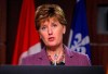 Minister of Agriculture and Agri-Food Marie-Claude Bibeau at a press conference on Parliament Hill in Ottawa on Wednesday, December 15, 2021. The Agriculture Minister says Russian forces are targeting the Ukrainians' food supply, including their stores of grain.THE CANADIAN PRESS/ Patrick Doyle