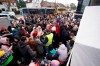 Refugees from Ukrainian wait for admission in front of the registration office for refugees inn Hamburg, Germany, Monday, March 14, 2022. The federal government has begun accepting applications from Ukrainians and their families fleeing Russian aggression who want to come to Canada while they decide their next steps. THE CANADIAN PRESS/Marcus Brandt/dpa via AP