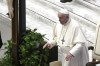 Pope Francis arrives for an audience with participants of a seminar on penitence, in the Paul VI Hall, at the Vatican, Friday, March 25, 2022. (AP Photo/Alessandra Tarantino)