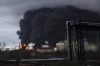Smoke rises in the air after shelling in Odessa, Ukraine, Sunday, April 3, 2022. (AP Photo/Petros Giannakouris)