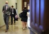 Minister of Finance Chrystia Freeland leaves a caucus meeting on Parliament Hill in Ottawa on Wednesday, April 6, 2022. Freeland is scheduled to table the federal budget in the House of Commons Thursday afternoon. THE CANADIAN PRESS/Sean Kilpatrick