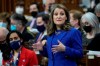 Finance Minister Chrystia Freeland answers questions after tabling the federal budget in the House of Commons in Ottawa, Thursday, April 7, 2022. THE CANADIAN PRESS/Adrian Wyld