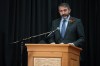 Yukon Premier Sandy Silver speaks in the Yukon Government Legislature foyer, in Whitehorse, Monday, May 3, 2021. Silver says he is pleased the latest federal budget is moving to address concerns facing Northern Canada. THE CANADIAN PRESS/Mark Kelly