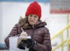 Deputy Prime Minister Chrystia Freeland makes notes before speaking to the media after visiting a research and development facility in Calgary, Thursday, April 14, 2022. Freeland says Canada is committed to seeking justice for Ukrainian women and children as allegations mount of sexual violence by Russian soldiers. THE CANADIAN PRESS/Jeff McIntosh