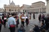 Manitoba Métis Federation President David Chartrand stands in St. Peter's Square as Métis met with Pope Francis at the Vatican on April 21, 2022, in this handout photo. THE CANADIAN PRESS/HO-Jordan Meixner - Manitoba Métis Federation  **MANDATORY CREDIT**