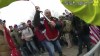 FILE - This still frame from Metropolitan Police Department body worn camera video shows Thomas Webster, in red jacket, at a barricade line at on the west front of the U.S. Capitol on Jan. 6, 2021, in Washington. Retired New York City police officer Webster is the next to go on trial, with jury selection scheduled to begin Monday, April 25, 2022. Webster has claimed he was acting in self-defense when he tackled a police officer who was trying to protect the Capitol from a mob on Jan. 6. (Metropolitan Police Department via AP, File)