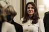 FILE - Idaho Lt. Gov. Janice McGeachin enters the house chambers at the state Capitol building on Jan. 10, 2022 in Boise, Idaho. McGeachin, a GOP candidate for governor, on Monday, May 9, 2022, called on incumbent Republican Gov. Brad Little to call a special session to eliminate rape and incest as legal exceptions to Idaho's abortion law. The law would go into effect if the U.S. Supreme Court overturns Roe v. Wade. (AP Photo/Otto Kitsinger, File)