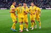 Mykhailo Mudryk from Ukraine celebrates scoring during the soccer match between Borussia Moenchengladbach and Ukraine's national soccer team at Borussia Park, Monchengladbach, Germany, Wednesday May 11, 2022. (Federico Gambarini/dpa via AP)