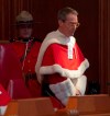 Supreme Court Justice Nicholas Kasirer takes his seat on the bench during an official welcome ceremony in Ottawa, Monday November 4, 2019. THE CANADIAN PRESS/Adrian Wyld