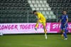 Ukraine's Roman Yaremchuk scores a goal during a friendly training match against Empoli, Tuesday, May 17, 2022, in Empoli, Italy. (Marco Bucco/LaPresse via AP)