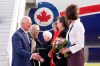 Prince Charles and Camilla, Duchess of Cornwall are greeted as they arrive in Ottawa as part of a three-day Canadian tour, Tuesday, May 17, 2022. THE CANADIAN PRESS/Paul Chiasson