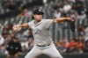 New York Yankees starting pitcher Gerrit Cole throws to a Baltimore Orioles batter during the first inning of a baseball game Wednesday, May 18, 2022, in Baltimore. (AP Photo/Terrance Williams)