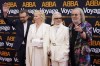 Members of ABBA, from left, Bjorn Ulvaeus, Agnetha Faltskog, Anni-Frid Lyngstad and Benny Andersson arrive for the ABBA Voyage concert at the ABBA Arena in London, Thursday May 26, 2022. ABBA is releasing its first new music in four decades, along with a concert performance that will see the 
