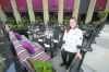 MIKE DEAL / WINNIPEG FREE PRESS
Executive Chef Jackie Hildebrand on Hy's patio at Portage and Main.
See Erik Pindera Story
210625 - Friday, June 25, 2021.